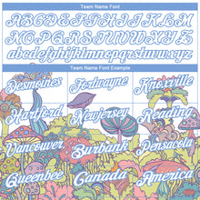 Laden Sie das Bild in den Galerie-Viewer, Custom White Light Blue 3D Pattern Design Colorful Flowers And Mushrooms Psychedelic Hallucination Performance Golf Polo Shirt