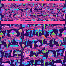 Laden Sie das Bild in den Galerie-Viewer, Custom Purple Pink 3D Pattern Design Magic Mushrooms Psychedelic Hallucination Performance Golf Polo Shirt