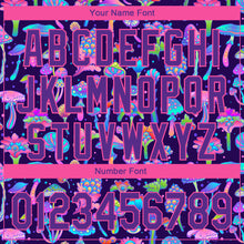 Laden Sie das Bild in den Galerie-Viewer, Custom Purple Pink 3D Pattern Design Magic Mushrooms Psychedelic Hallucination Performance Golf Polo Shirt