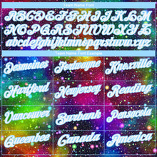 Laden Sie das Bild in den Galerie-Viewer, Custom Galactic White-Light Blue 3D Performance Golf Polo Shirt