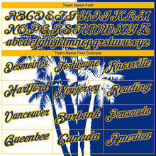 Загрузить изображение в средство просмотра галереи, Custom White Royal-Gold 3D Pattern Design Hawaii Coconut Trees Performance Golf Polo Shirt