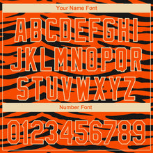 Загрузить изображение в средство просмотра галереи, Custom Orange Cream-Black 3D Pattern Design Tiger Print Performance Golf Polo Shirt