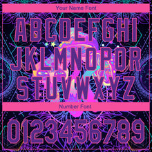 Load image into Gallery viewer, Custom Black Purple Pink 3D Pattern Design Magic Mushrooms Over Sacred Geometry Psychedelic Hallucination Performance Golf Polo Shirt