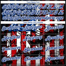 Charger l'image dans la galerie, Custom Black Red-Royal 3D Eagle American Flag Performance Golf Polo Shirt