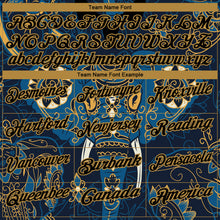 Загрузить изображение в средство просмотра галереи, Custom Navy Old Gold 3D Pattern Design Elephant Performance Golf Polo Shirt