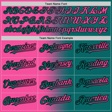Загрузить изображение в средство просмотра галереи, Custom Teal Pink-Black Authentic Gradient Fashion Baseball Jersey