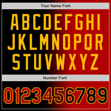 Загрузить изображение в средство просмотра галереи, Custom Black Red-Gold Authentic Gradient Fashion Baseball Jersey