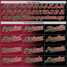 Загрузить изображение в средство просмотра галереи, Custom Black Crimson-City Cream Authentic Gradient Fashion Baseball Jersey