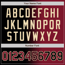 Загрузить изображение в средство просмотра галереи, Custom Black Crimson-City Cream Authentic Gradient Fashion Baseball Jersey