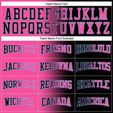 Загрузить изображение в средство просмотра галереи, Custom Stitched Black Pink-Light Blue Gradient Fashion Sports Pullover Sweatshirt Hoodie