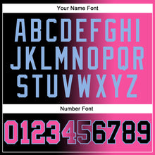 Загрузить изображение в средство просмотра галереи, Custom Stitched Black Pink-Light Blue Gradient Fashion Sports Pullover Sweatshirt Hoodie