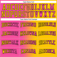 Загрузить изображение в средство просмотра галереи, Custom Stitched Yellow Pink-Black Gradient Fashion Sports Pullover Sweatshirt Hoodie