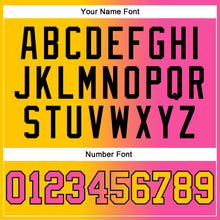 Загрузить изображение в средство просмотра галереи, Custom Stitched Yellow Pink-Black Gradient Fashion Sports Pullover Sweatshirt Hoodie