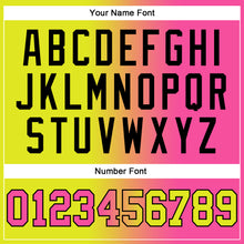 Загрузить изображение в средство просмотра галереи, Custom Stitched Neon Yellow Pink-Black Gradient Fashion Sports Pullover Sweatshirt Hoodie