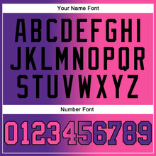 Загрузить изображение в средство просмотра галереи, Custom Stitched Purple Pink-Black Gradient Fashion Sports Pullover Sweatshirt Hoodie