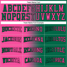 Загрузить изображение в средство просмотра галереи, Custom Stitched Kelly Green Pink-Black Gradient Fashion Sports Pullover Sweatshirt Hoodie