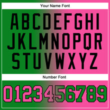 Загрузить изображение в средство просмотра галереи, Custom Stitched Grass Green Pink-Black Gradient Fashion Sports Pullover Sweatshirt Hoodie