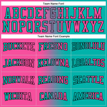 Загрузить изображение в средство просмотра галереи, Custom Stitched Aqua Pink-Black Gradient Fashion Sports Pullover Sweatshirt Hoodie