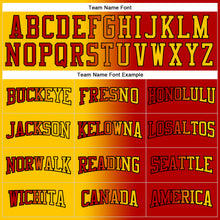 Загрузить изображение в средство просмотра галереи, Custom Stitched Red Yellow-Black Gradient Fashion Sports Pullover Sweatshirt Hoodie