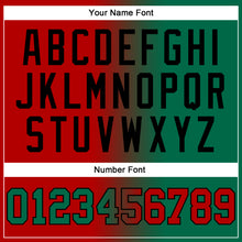 Загрузить изображение в средство просмотра галереи, Custom Stitched Red Kelly Green-Black Gradient Fashion Sports Pullover Sweatshirt Hoodie