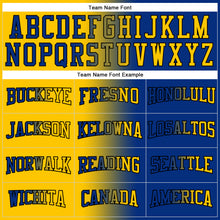 Загрузить изображение в средство просмотра галереи, Custom Stitched Royal Yellow-Black Gradient Fashion Sports Pullover Sweatshirt Hoodie