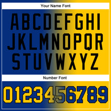 Загрузить изображение в средство просмотра галереи, Custom Stitched Royal Yellow-Black Gradient Fashion Sports Pullover Sweatshirt Hoodie