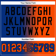 Загрузить изображение в средство просмотра галереи, Custom Stitched Royal Orange-Black Gradient Fashion Sports Pullover Sweatshirt Hoodie