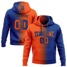 Загрузить изображение в средство просмотра галереи, Custom Stitched Royal Orange-Black Gradient Fashion Sports Pullover Sweatshirt Hoodie