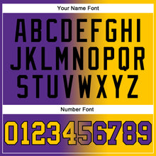 Загрузить изображение в средство просмотра галереи, Custom Stitched Purple Yellow-Black Gradient Fashion Sports Pullover Sweatshirt Hoodie