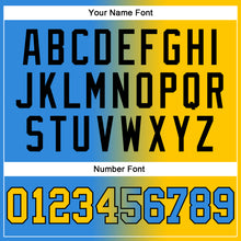 Загрузить изображение в средство просмотра галереи, Custom Stitched Powder Blue Yellow-Black Gradient Fashion Sports Pullover Sweatshirt Hoodie