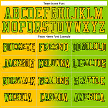 Загрузить изображение в средство просмотра галереи, Custom Stitched Neon Green Yellow-Black Gradient Fashion Sports Pullover Sweatshirt Hoodie