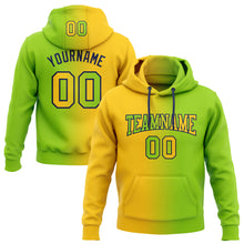 Загрузить изображение в средство просмотра галереи, Custom Stitched Neon Green Yellow-Navy Gradient Fashion Sports Pullover Sweatshirt Hoodie