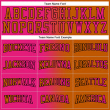 Загрузить изображение в средство просмотра галереи, Custom Stitched Texas Orange Hot Pink-Black Gradient Fashion Sports Pullover Sweatshirt Hoodie