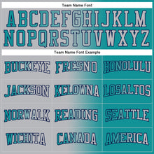 Загрузить изображение в средство просмотра галереи, Custom Stitched Teal Gray-Navy Gradient Fashion Sports Pullover Sweatshirt Hoodie