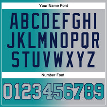 Загрузить изображение в средство просмотра галереи, Custom Stitched Teal Gray-Navy Gradient Fashion Sports Pullover Sweatshirt Hoodie