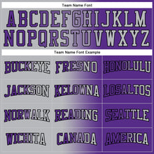 Загрузить изображение в средство просмотра галереи, Custom Stitched Purple Gray-Black Gradient Fashion Sports Pullover Sweatshirt Hoodie