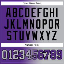 Загрузить изображение в средство просмотра галереи, Custom Stitched Purple Gray-Black Gradient Fashion Sports Pullover Sweatshirt Hoodie