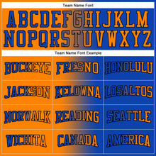 Загрузить изображение в средство просмотра галереи, Custom Stitched Thunder Blue Bay Orange-Black Gradient Fashion Sports Pullover Sweatshirt Hoodie