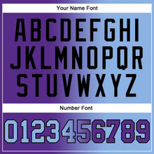 Загрузить изображение в средство просмотра галереи, Custom Stitched Purple Light Blue-Black Gradient Fashion Sports Pullover Sweatshirt Hoodie