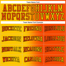 Загрузить изображение в средство просмотра галереи, Custom Stitched Orange Yellow-Black Gradient Fashion Sports Pullover Sweatshirt Hoodie