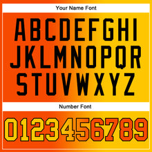 Загрузить изображение в средство просмотра галереи, Custom Stitched Orange Yellow-Black Gradient Fashion Sports Pullover Sweatshirt Hoodie