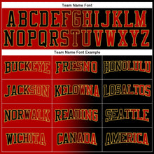 Загрузить изображение в средство просмотра галереи, Custom Stitched Black Red-Old Gold Gradient Fashion Sports Pullover Sweatshirt Hoodie