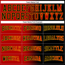 Загрузить изображение в средство просмотра галереи, Custom Stitched Black Red-Gold Gradient Fashion Sports Pullover Sweatshirt Hoodie