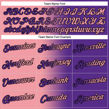 Загрузить изображение в средство просмотра галереи, Custom Stitched Purple Medium Pink-Black Gradient Fashion Sports Pullover Sweatshirt Hoodie