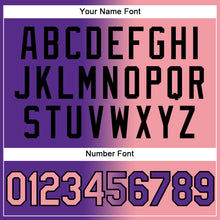 Загрузить изображение в средство просмотра галереи, Custom Stitched Purple Medium Pink-Black Gradient Fashion Sports Pullover Sweatshirt Hoodie