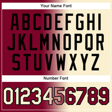 Загрузить изображение в средство просмотра галереи, Custom Stitched Maroon Cream-Black Gradient Fashion Sports Pullover Sweatshirt Hoodie