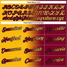 Загрузить изображение в средство просмотра галереи, Custom Stitched Maroon Gold-Black Gradient Fashion Sports Pullover Sweatshirt Hoodie