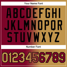 Загрузить изображение в средство просмотра галереи, Custom Stitched Maroon Old Gold-Black Gradient Fashion Sports Pullover Sweatshirt Hoodie