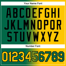 Charger l'image dans la galerie, Custom Stitched Kelly Green Yellow-Black Gradient Fashion Sports Pullover Sweatshirt Hoodie