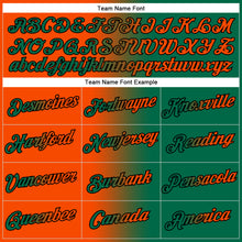 Charger l'image dans la galerie, Custom Stitched Kelly Green Orange-Black Gradient Fashion Sports Pullover Sweatshirt Hoodie